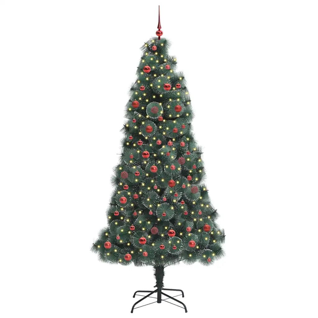 Albero di Natale Artificiale Pre-illuminato con Set di Palline 3396178
