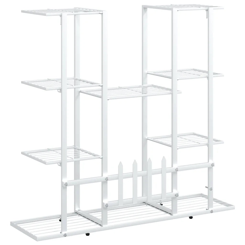 Portafiori | Sostegno per piante 94,5x25x89 cm Ferro Bianco
