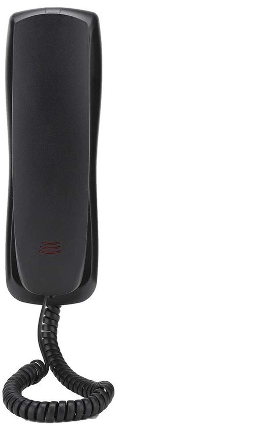 Telefonino per muro multifunzionale con funzione di silenzio - Compacto e stile - Alimentato dalla linea telefonica - Adatto per uso domestico - Bianco