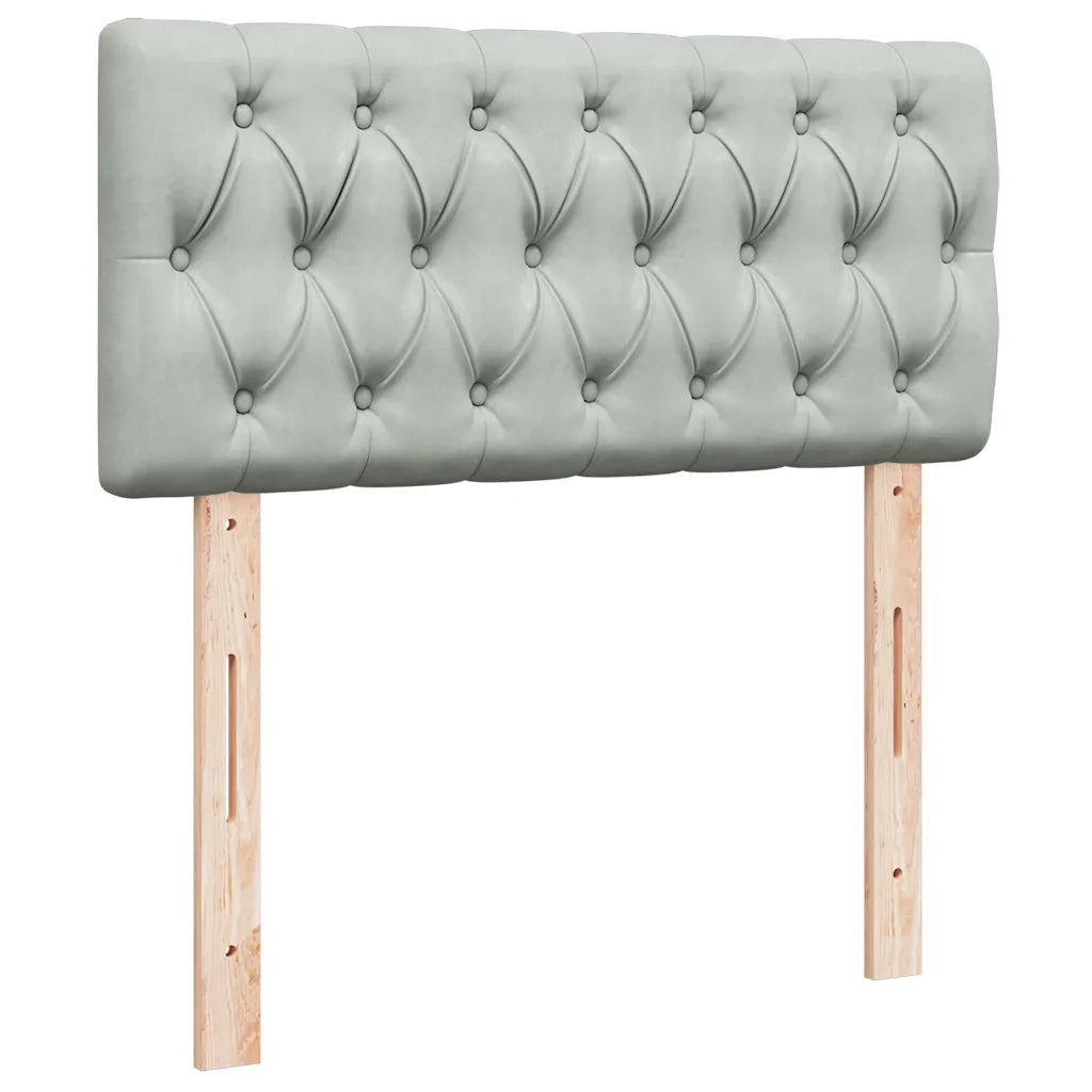 Struttura Letto Pouf con Materasso 80x200 cm in Velluto