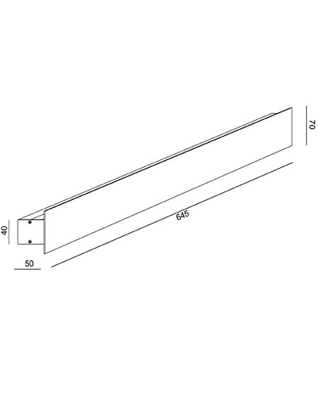 Lampada da Parete Lotus LED 20W Integrato 3000K Bianco Struttura in Alluminio Design Moderno Dimmerabile 64,5cm Classe 1 IP20 Qualità Premium