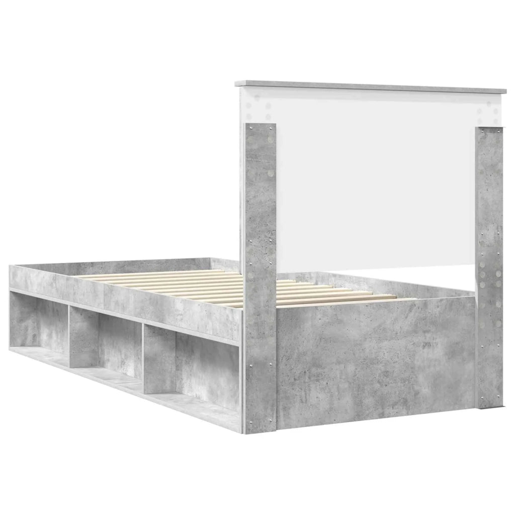 Struttura del letto-Giroletto-Rete del Letto Calcestruzzo 90 x 200 cm Pino massello 926120