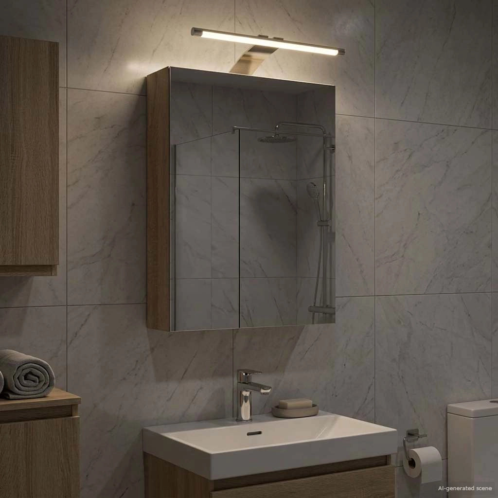 Mobiletto per specchio da bagno Rovere Sonoma 30 x 10,5 x 50 cm 889017