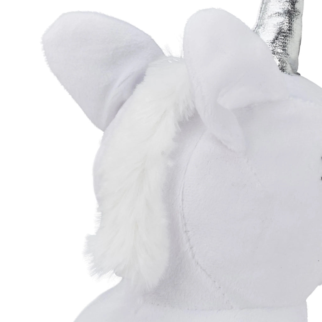 Fermaporta decorativo a forma di unicorno in morbido peluche design per bambini 30 x 15 x 15 cm in poliestere rosa 13_0008963