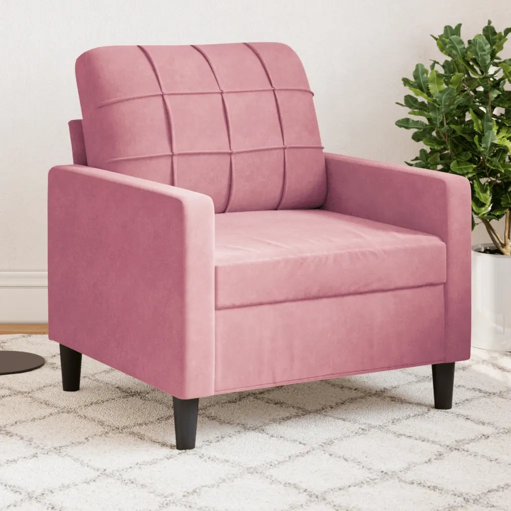 Poltrona Rosa 60 cm Velluto 4007607