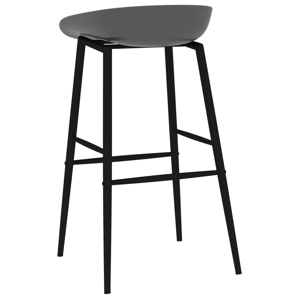 Set da Bar 5 pz Bianco e Grigio 3057439