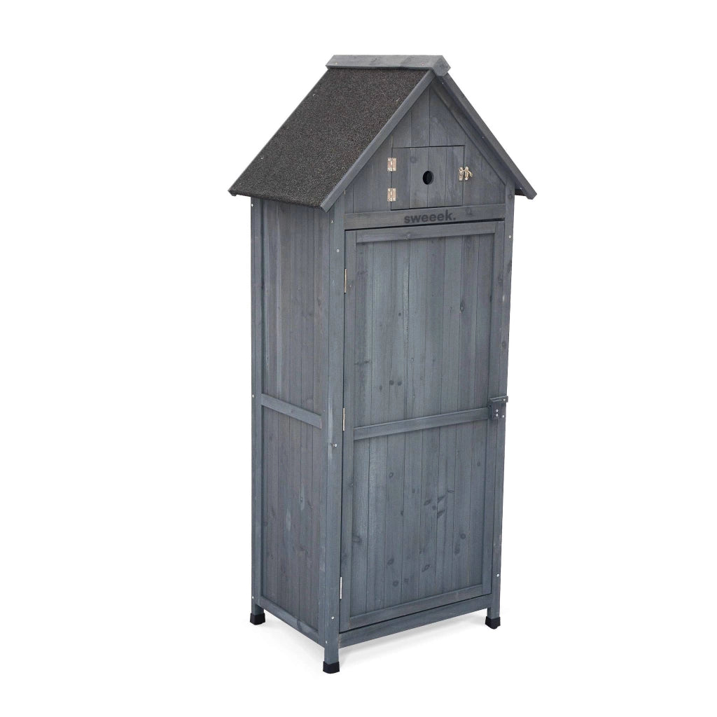 Casetta da giardino in abete, 77x54.5x179cm, antracite