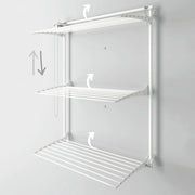 Asciugamano Verticale Rientrante per Esterni e Interni - 88 x 52 x 137 cm, Bianco