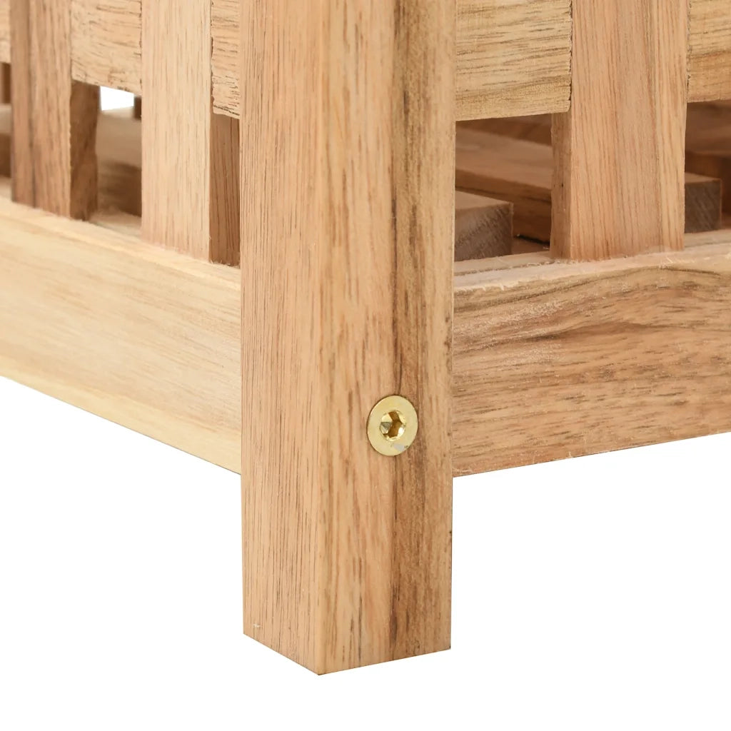 Portaombrelli in Legno Massello di Noce 18x18x50 cm CFW7138255