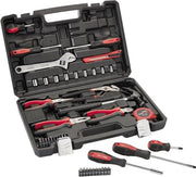 Kit di attrezzi DIY da 43 pezzi - Rosso e Nero - Dimensione unica