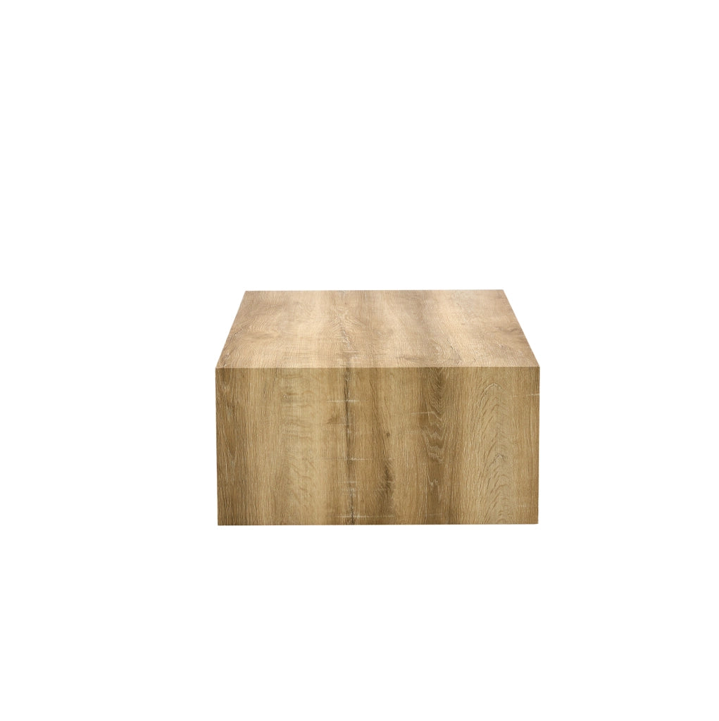 Tavolino Rettangolare in MDF con Effetto Venatura Legno 90x50x30 cm, Design Minimalista, Piedini Antiscivolo