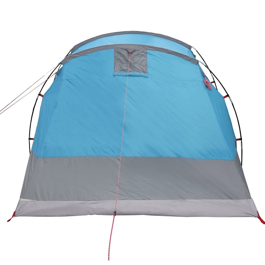 Tenda Familiare a Tunnel per 6 Persone-Tenda da campeggio Blu Impermeabile 597822