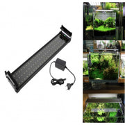 Trade Shop - Lampada 24w Luce Plafoniera Allungabile Estendibile 48 Led Per Acquario 60-80cm -