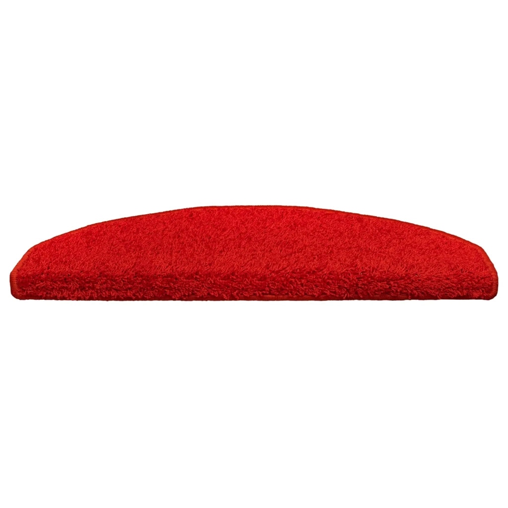 Tappetini per scale autoadesivi 15 pz | Gradini per Scale Rosso 80 x 24,5 x 3,5 cm