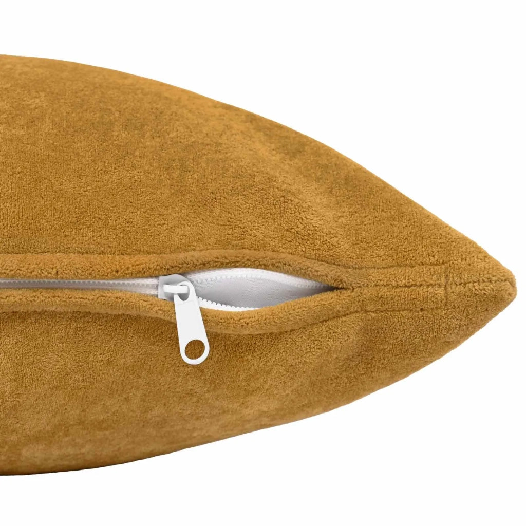 Cuscino con cuscino HEERLEN 2 pz Giallo Fleece in microfibra 925807