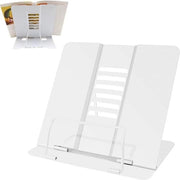 Supporto per Libri Portatile Supporto per libri metallico per ufficio e casa - bianco