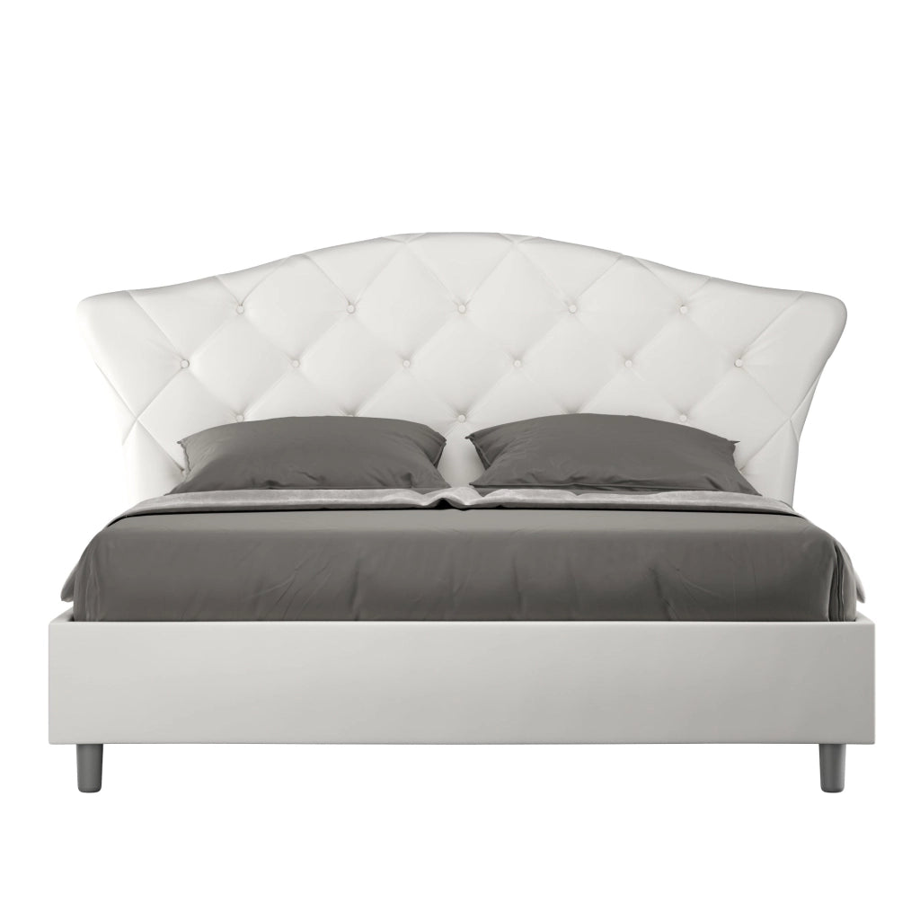 Letto Matrimoniale 160x210 cm con Rete Langre Similpelle