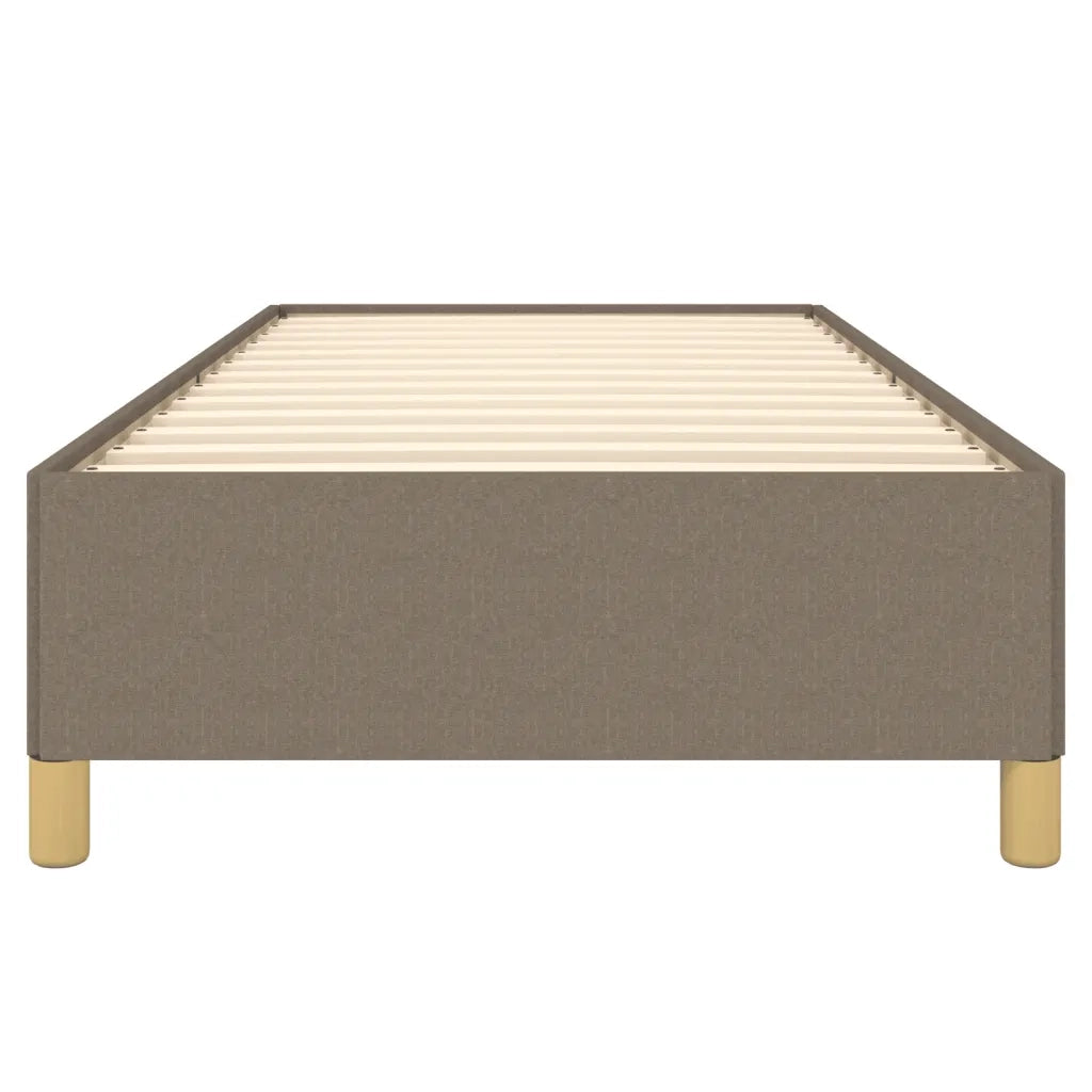 Letto singolo | Letto per adulti | Giroletto senza Materasso Tortora 80x200 cm Tessuto