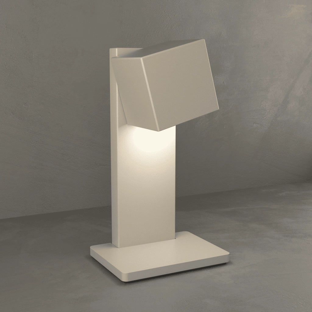 PLATE LAMPADA DA TAVOLO 1 LUCE ATTACCO GX53 SABBIA