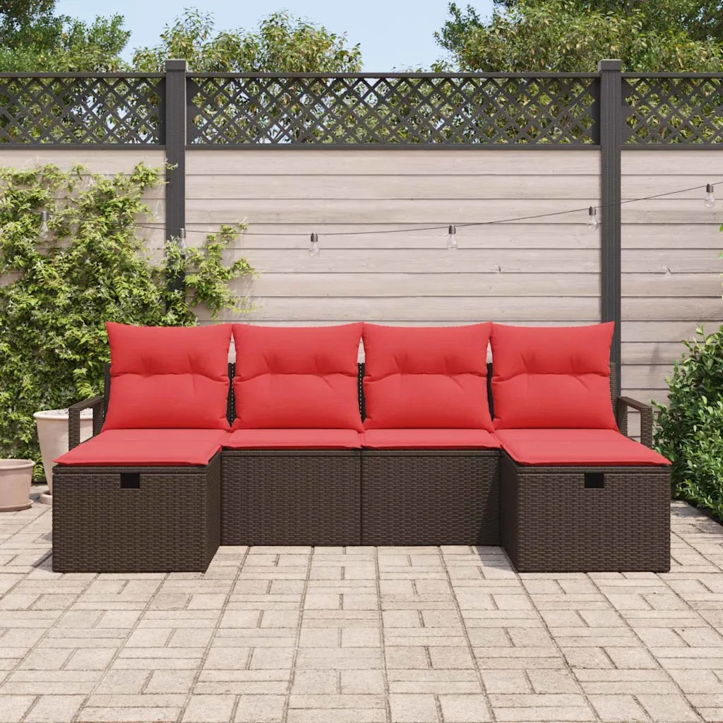 Set di divani con cuscino 5 pcs polyrattan 3360555
