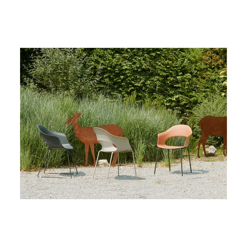 SET 2 SEDIE NATURAL LADY B TECNOPOLIMERO MADE IN ITALY SCAB DESIGN - Senape 22