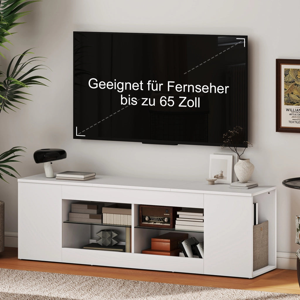 Mobile TV ¨C Minimal ¨C Bianco, Spanplatte, 140 cm