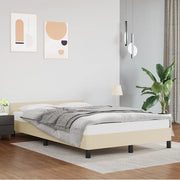 Giroletto con Testiera senza Materasso-Struttura Letto Crema 120x200 cm