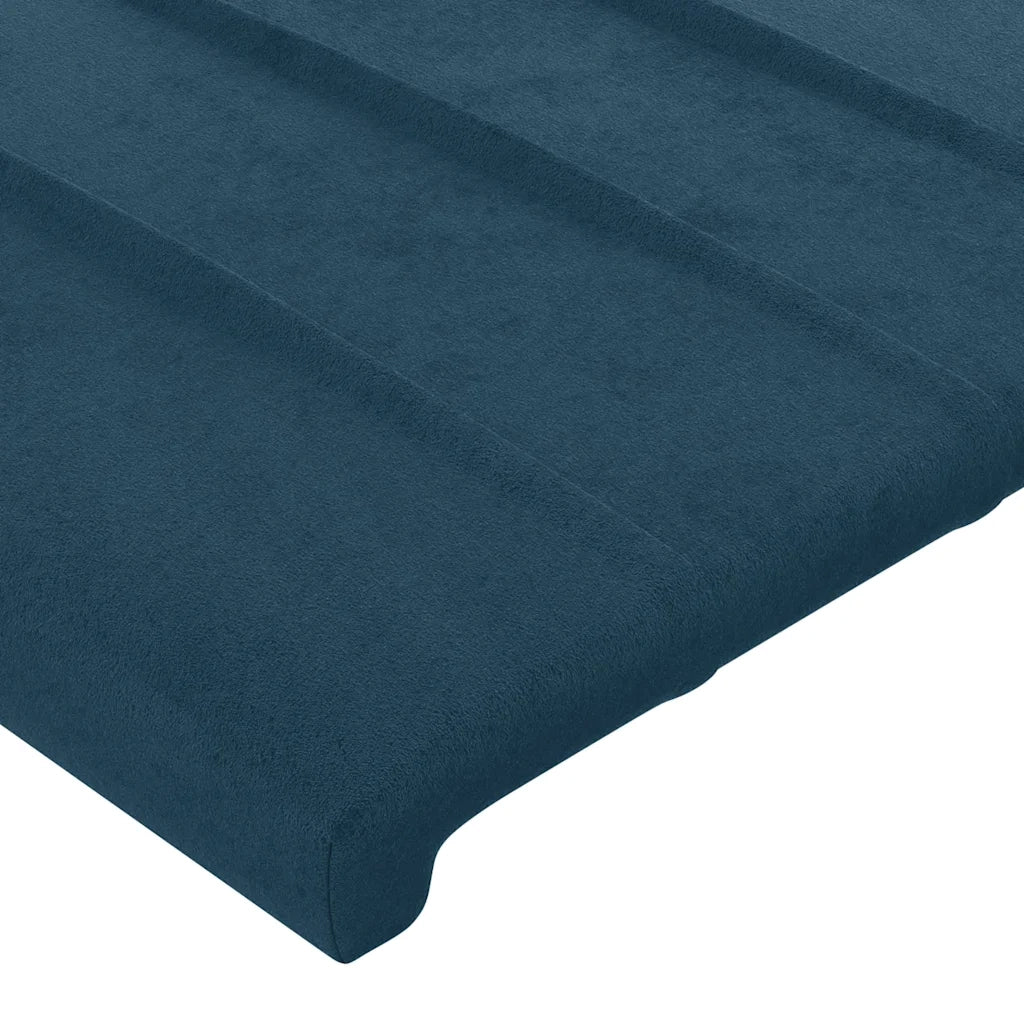 Testiera ad Orecchio Blu Scuro 103x23x78/88 cm in Velluto 3117428