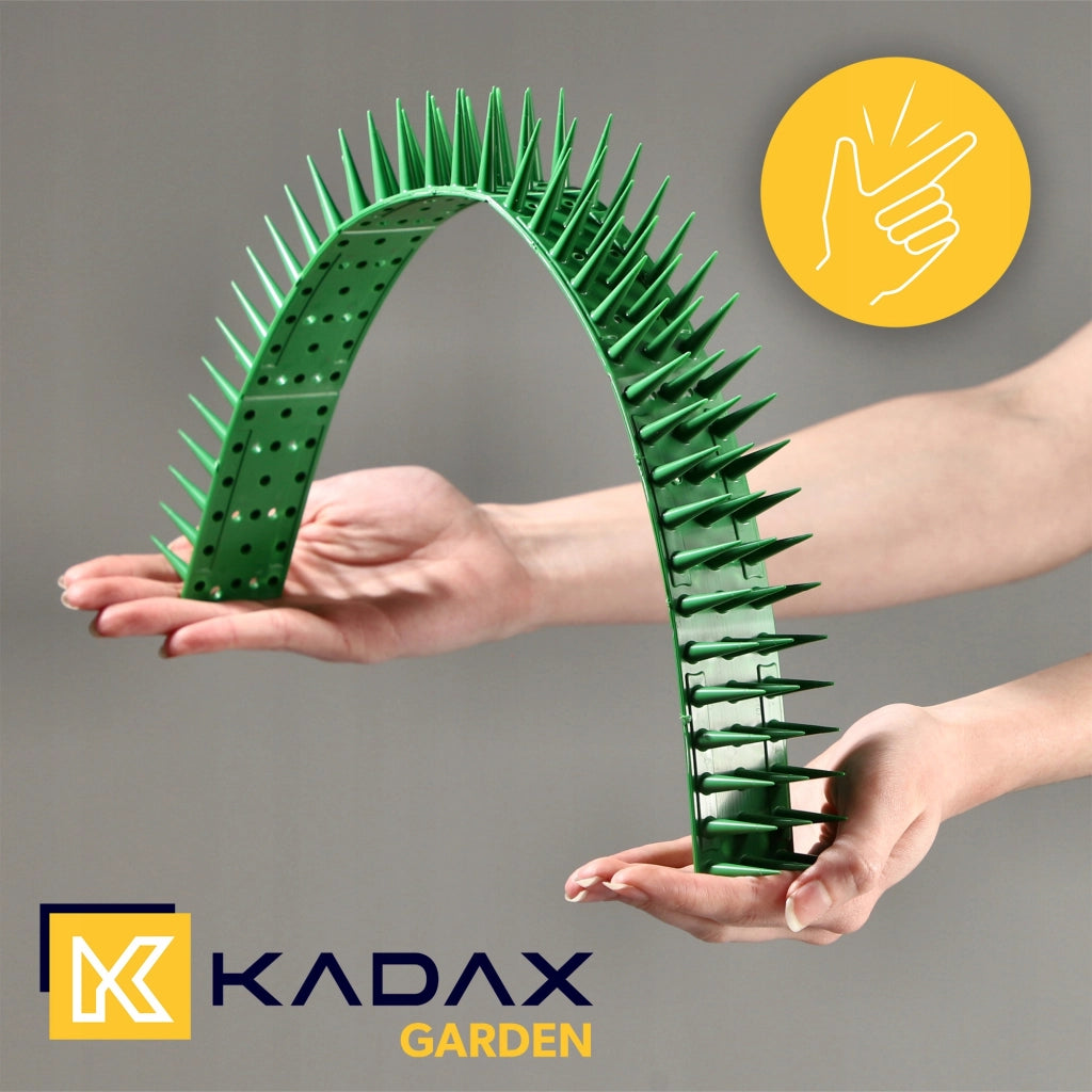 Punte anti-piccioni KADAX, 51 cm, in plastica densa e resistente, 6 pezzi