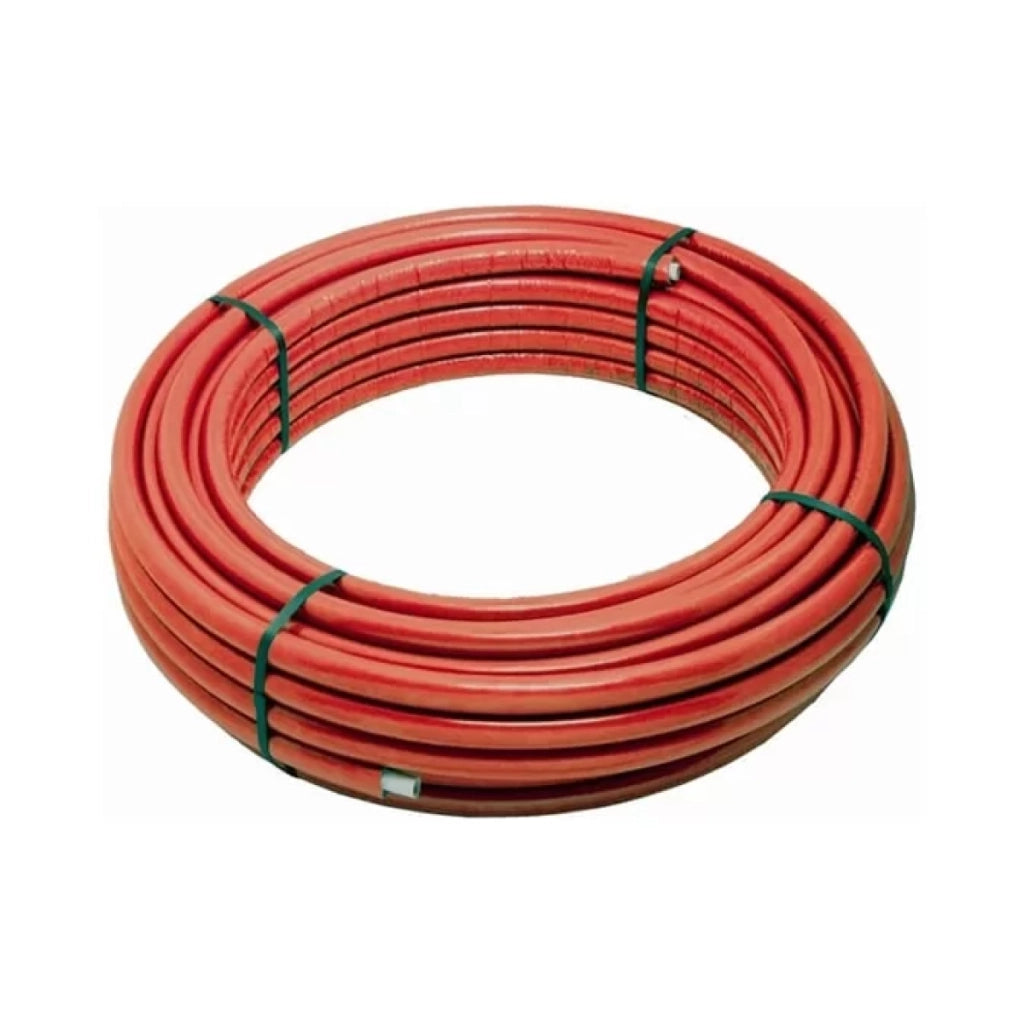 TUBO MULTISTRATO RIVESTITO ROSSO STRATO PLUS PE-RT II/AI/PE-RT II - ø16X2 - PE-RT II/AI/PE-RT II - SPESS. ISOLAMENTO 6MM  - STO