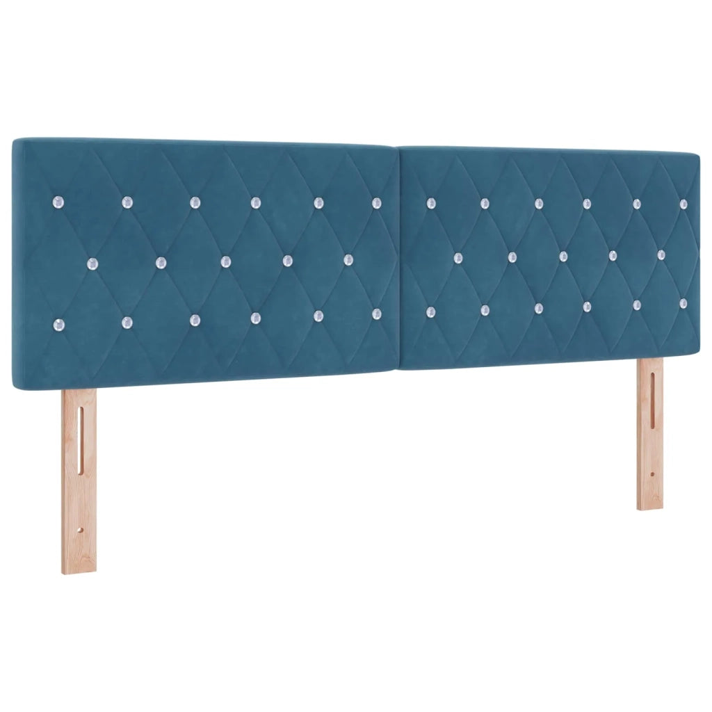 Testiera Blu Scuro 144 cm Velluto 42007091