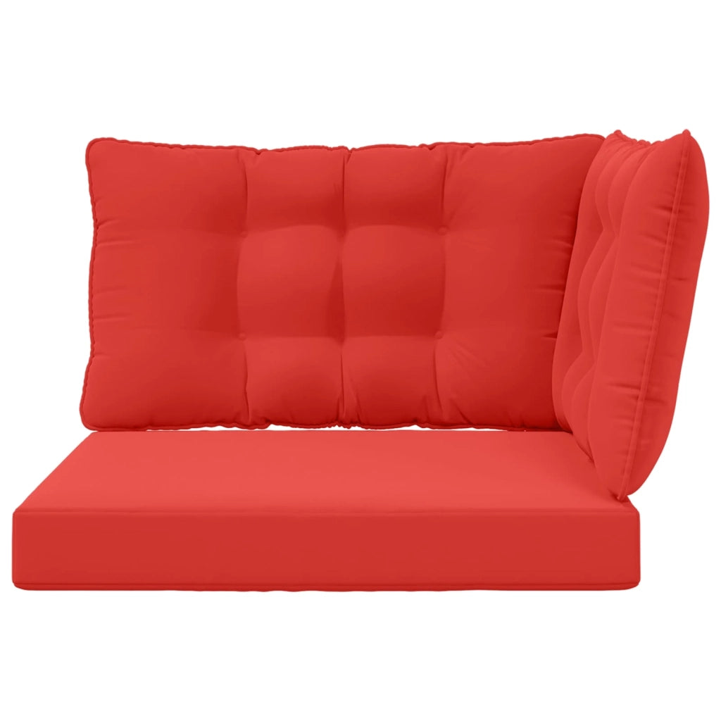 Cuscino per divano da esterno 3 pcs Rosso Poliestere 900920