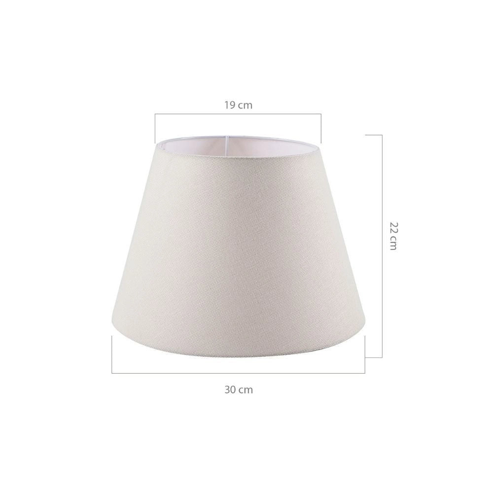 Lampada da tavolo bianca 30x22 cm