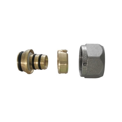 ADATTATORE PER TUBO MULTISTRATO NICHELATO- 20 x 2.25 - 3/4 x 18- TIEMM- pezzi 10