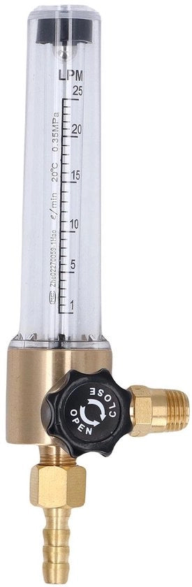 Misuratore di Gas Float con Ballo di Livello - Monitoraggio Preciso - Consumo di Aria Marittima - Regolazione di Corrente Industriale - Portata di Capacità 1-25L - Ingresso di Raccordo in Rame NPT 1/4-18 - Misuratore di Flusso di Gas