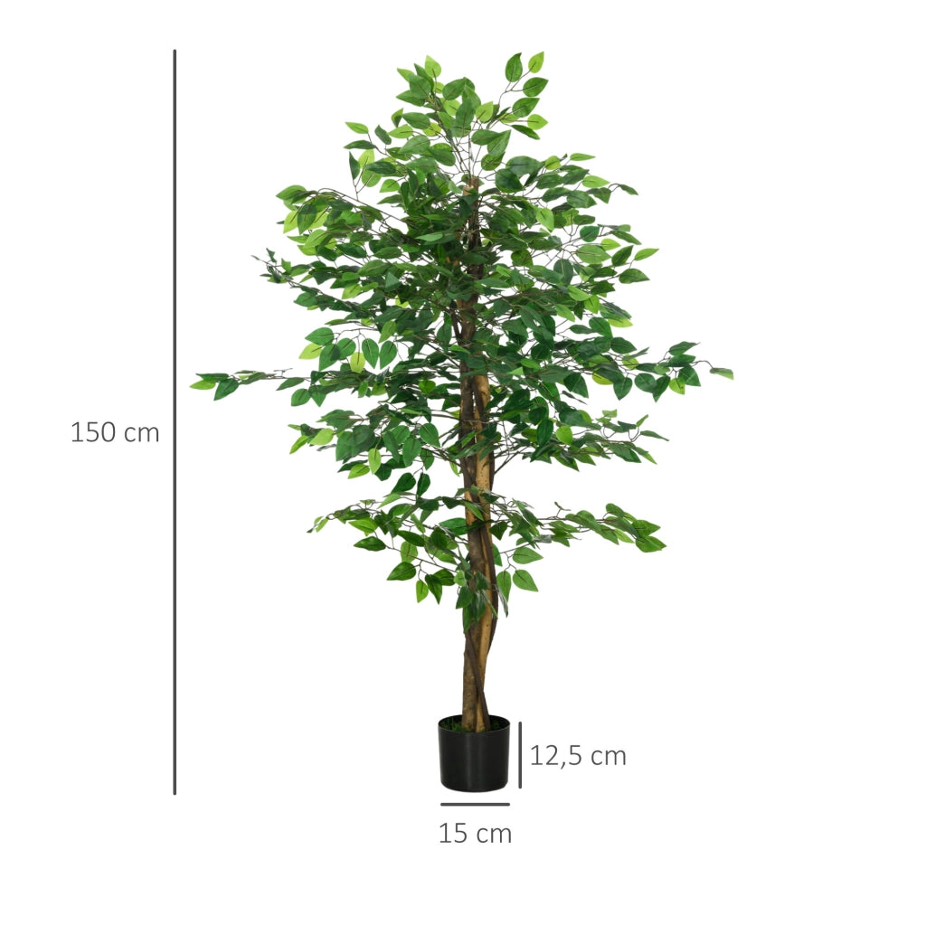 Pianta artificiale ficus ¨C Minimal ¨C 150 cm verde