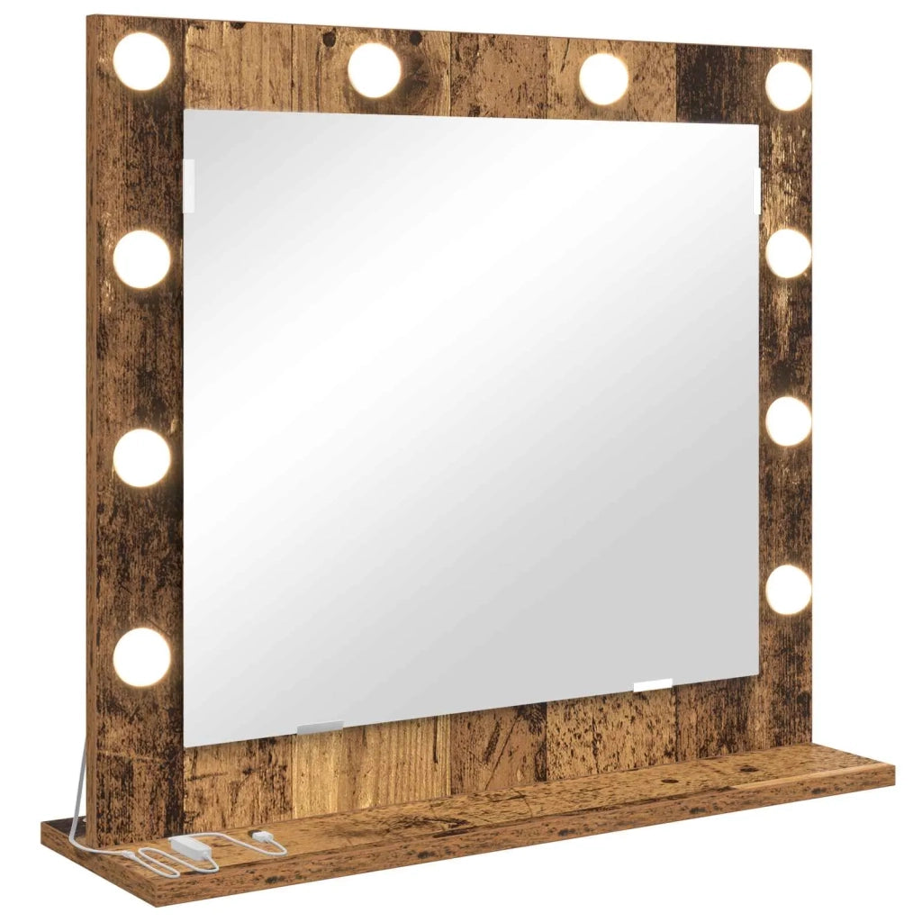 Specchio da Vanit¨¤ Rettangolare Legno vecchio 60 x 55 x 18 cm
