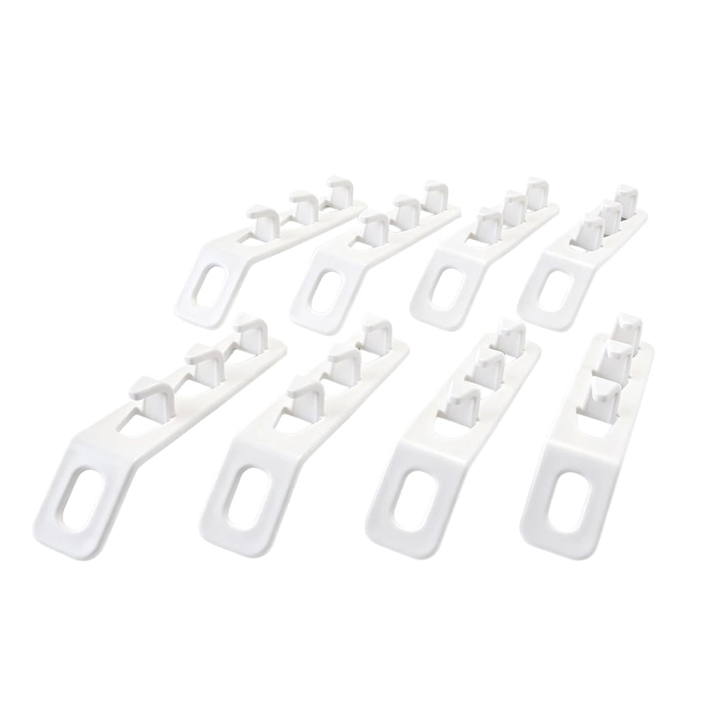 Set da 8 ganci multifunzione "Magic Hanger", realizzati in plastica PP, ideali per camicie e pantaloni