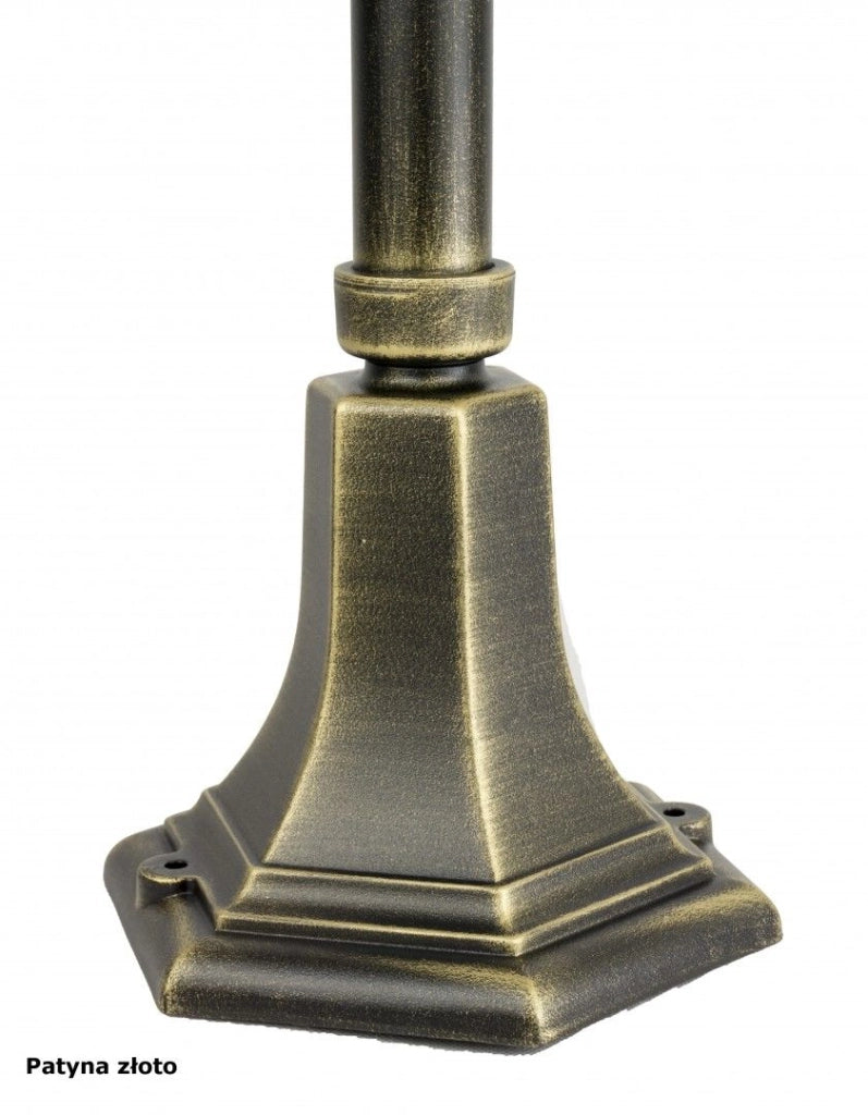 Lampada da esterno a paletto retrò 47cm E27 nera IP43