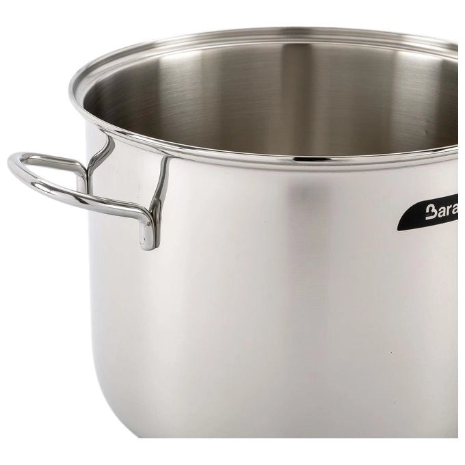 Barazzoni 266101028 Bonita Pentola in Acciaio Inox 18-10 28 cm 13.5 L Fondo Triplen Induzione colore Antracite