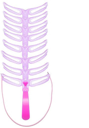 Schede per sopracciglia - 8 modelli per sopracciglia perfette - Adatto a tutte le forme del viso - PVC morbido - Regolabile con elastico - Scheda per sopracciglia