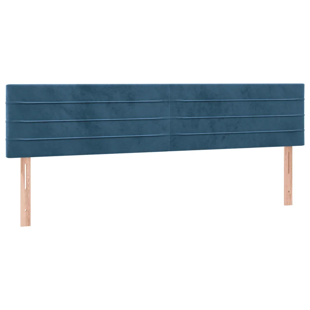 Giroletto a Molle con Materasso Blu Scuro 120x190 cm in Velluto 3270005