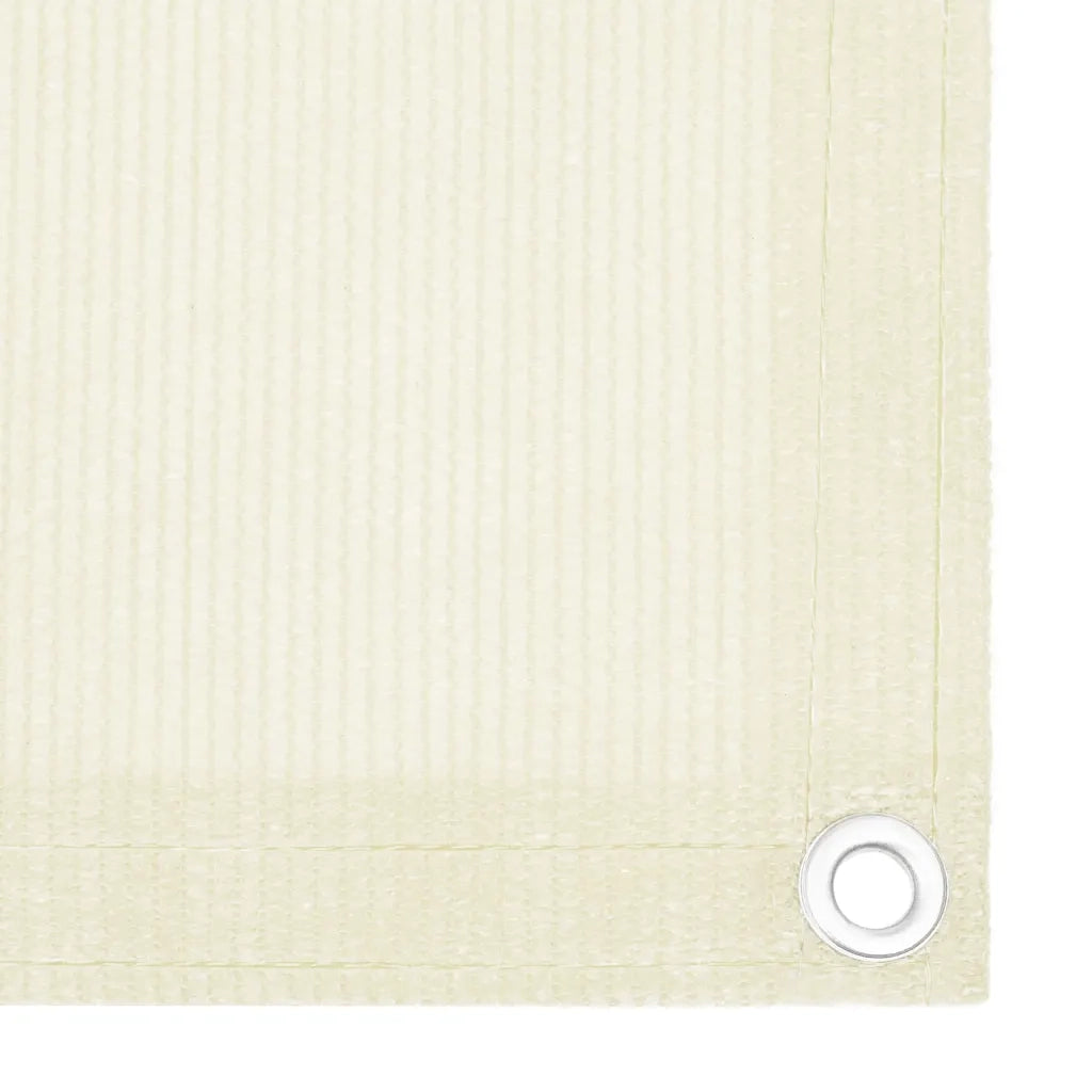 Schermo Frangivista per Balcone-Pannello per privacy Crema 90x400 cm in HDPE