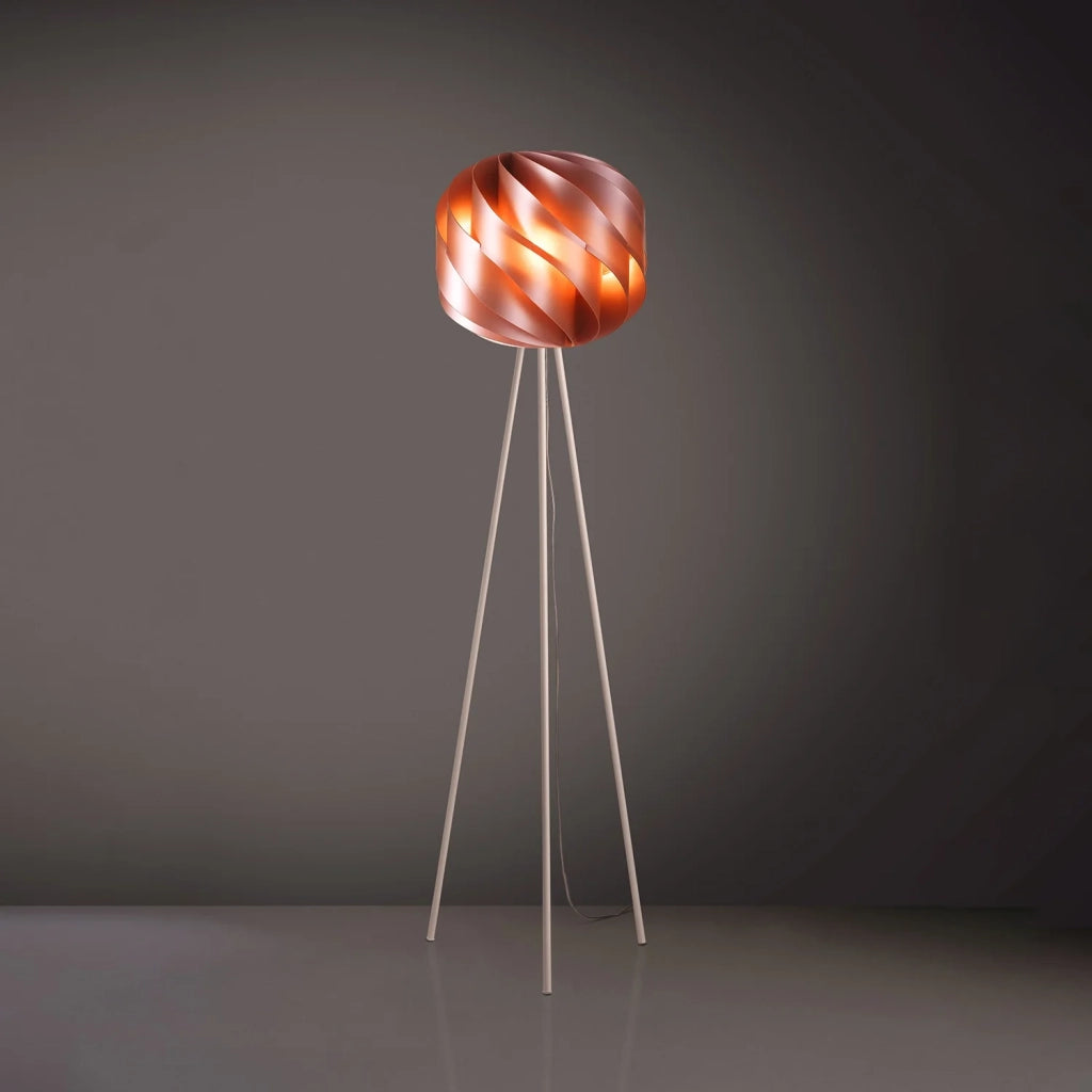 Piantana Moderna 3 Piedi Globe Polilux ® Rame E Metallo 1 Luce E27