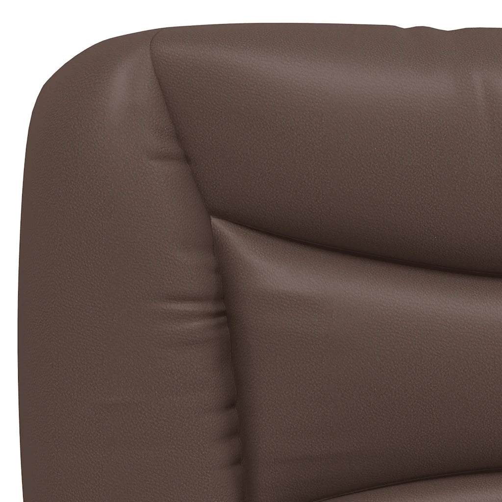 Giroletto senza Materasso-Struttura Letto Hvar Marrone 140x190 cm in Similpelle