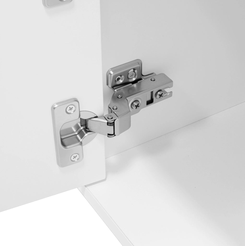 Mobile TV 170 cm con 3 ante e 2 cassetti in MDF e truciolare bianco