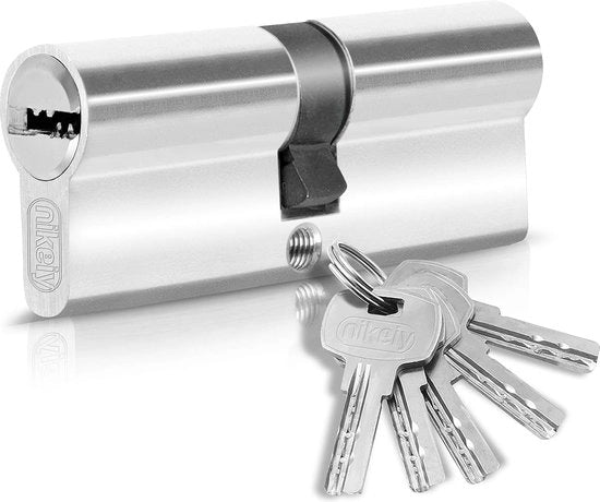 Piastrino di profilo per doppia porta con 5 chiavi lunghezza 70 mm A:35 B:35 set di 1