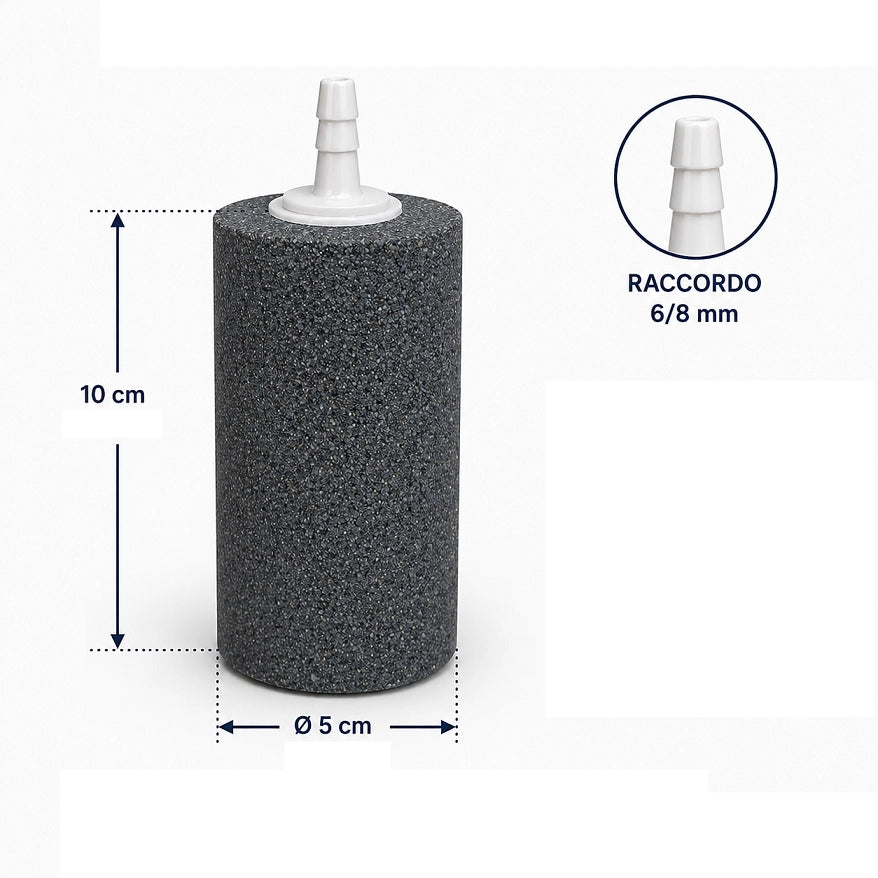 AQL Air Stone 10x5cm - pietra porosa per acquari e laghetti