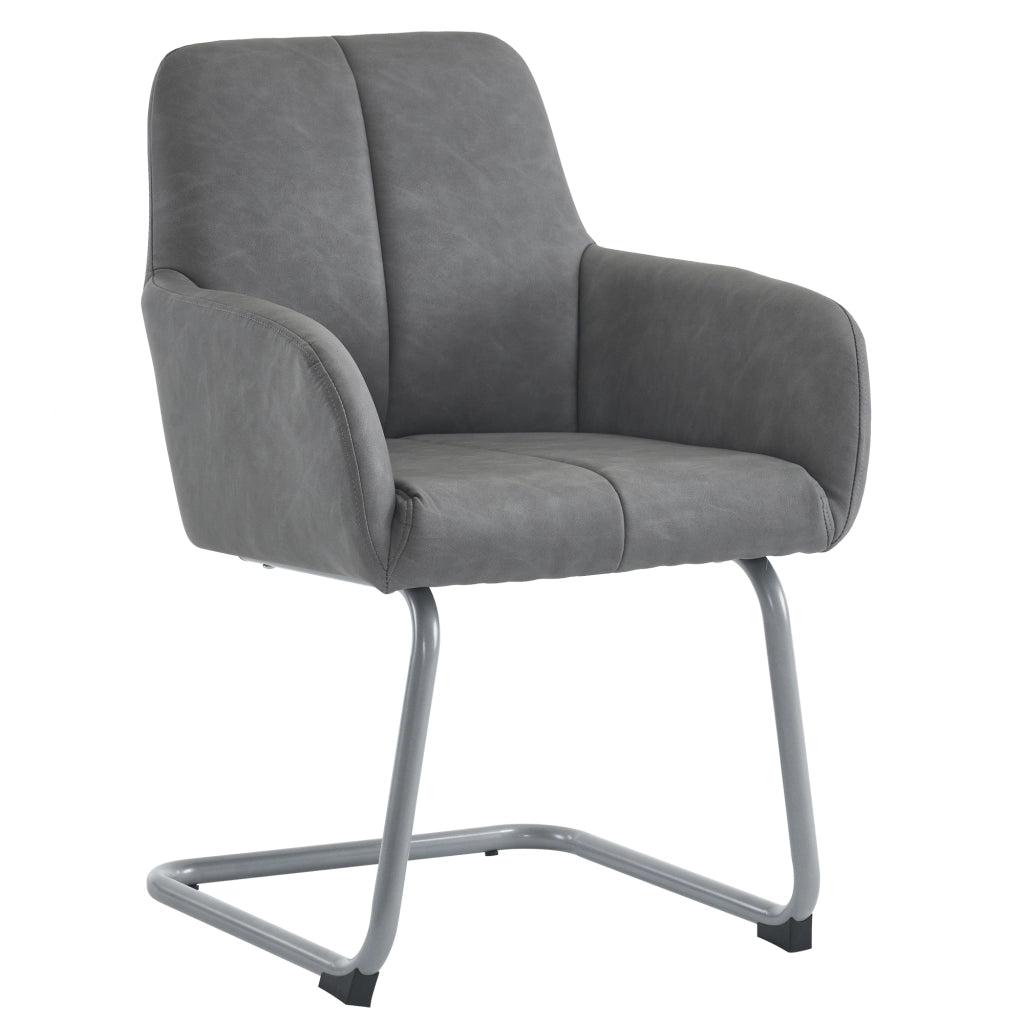 Sedia da Pranzo Set 4 Pezzi con Gambe in Metallo ¨C Xylo ¨C Grigio