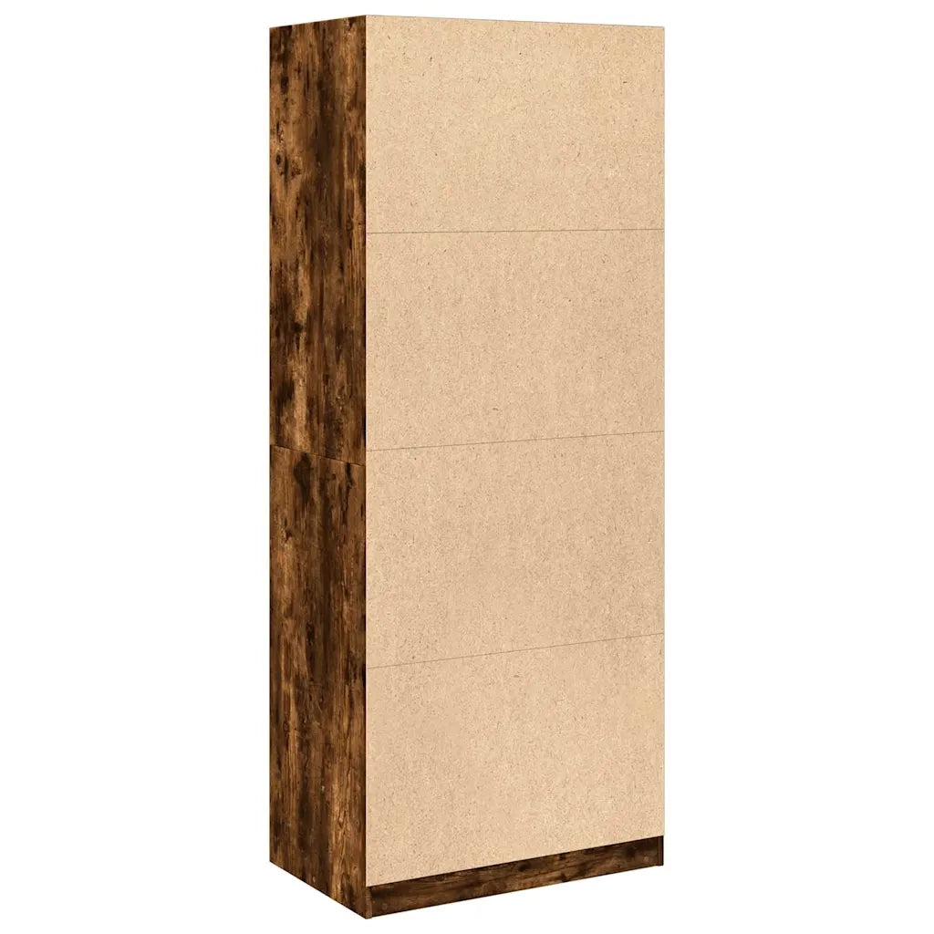 Armadio Rovere Fumo 80x50x200 cm in Legno Multistrato
